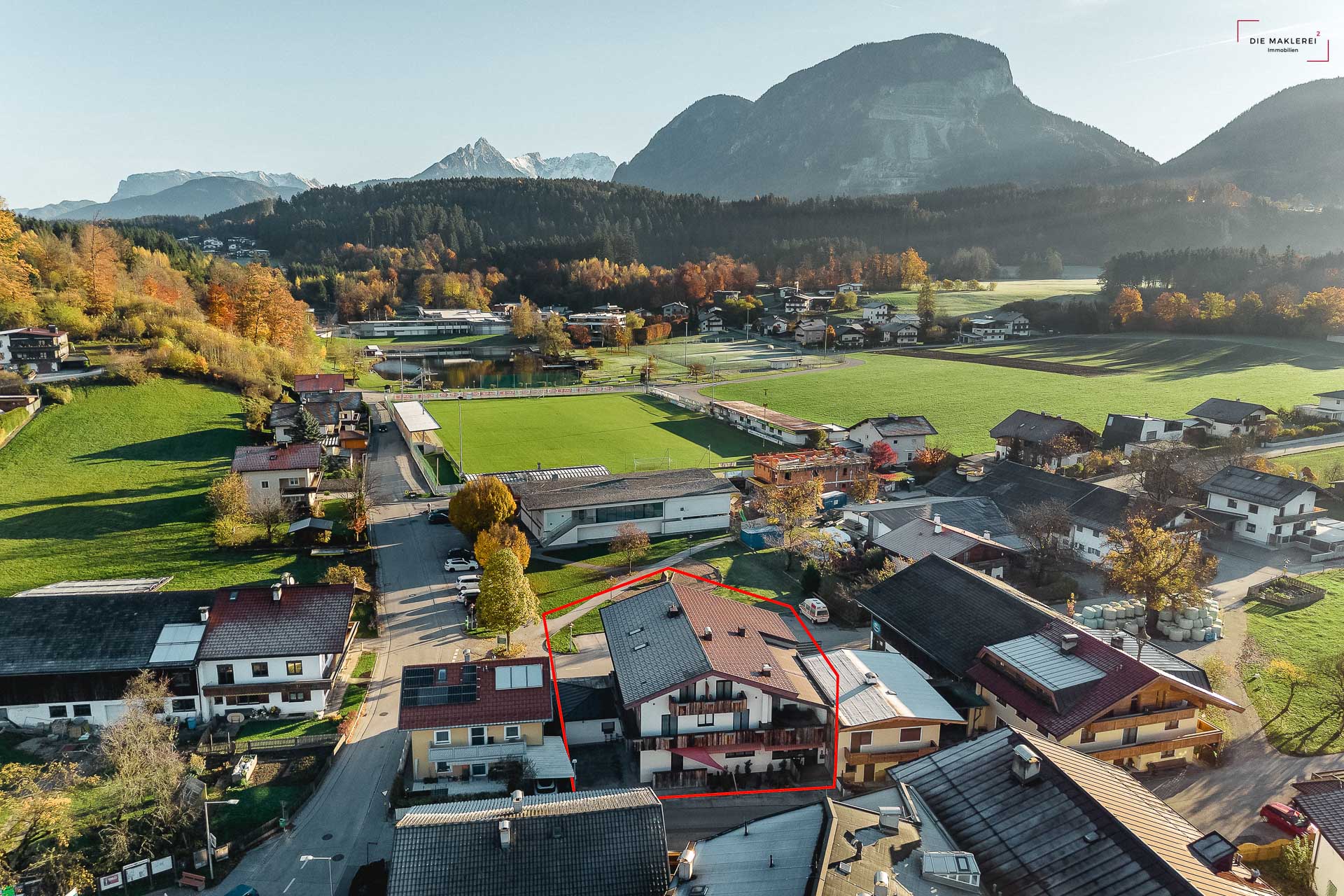 Außenansicht markiert