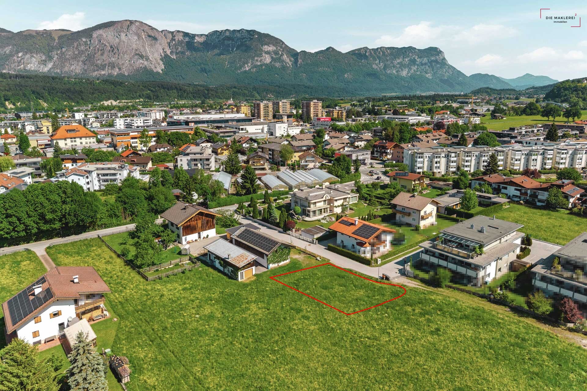 Wörgl grundstück markiert