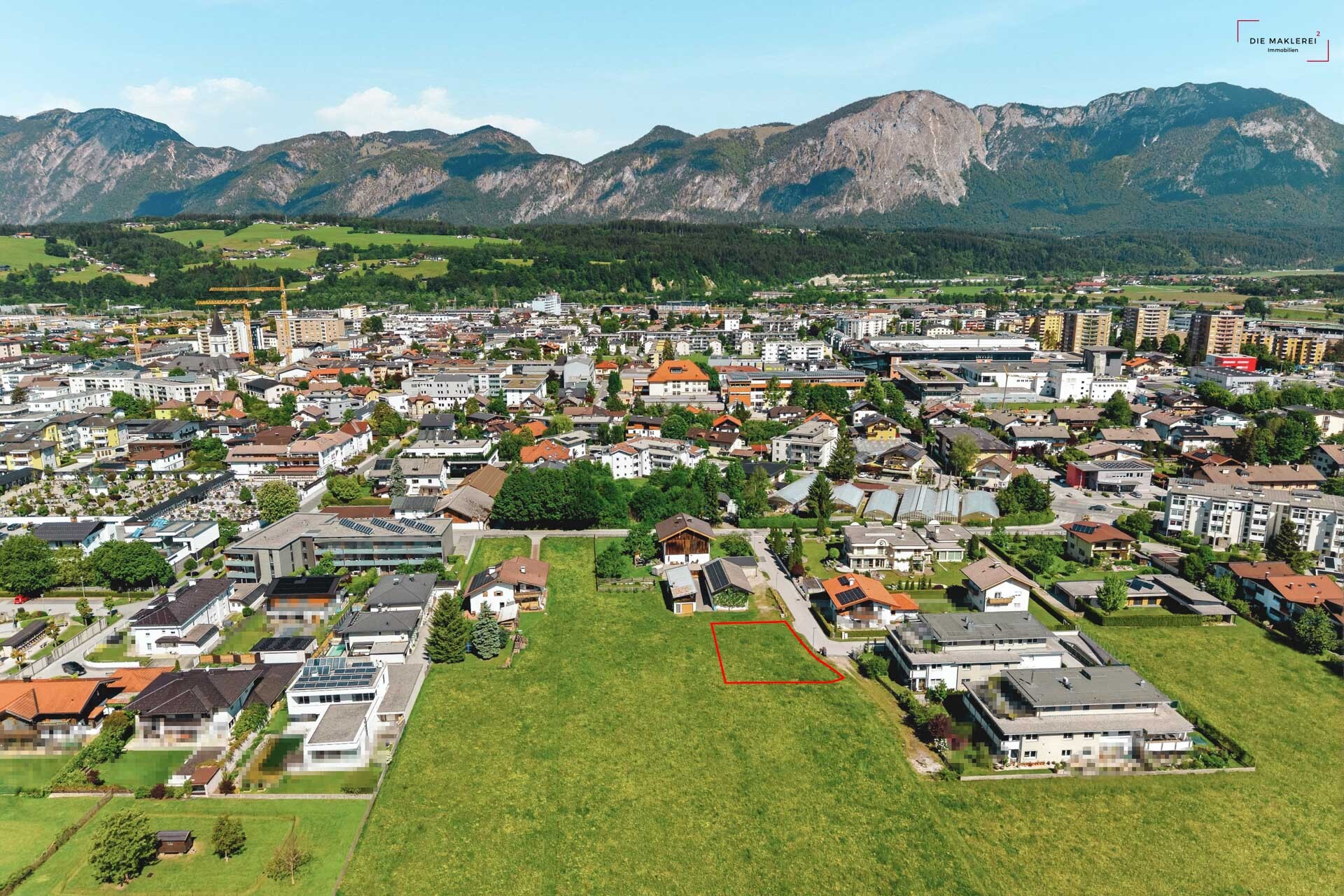 Wörgl grundstück markiert