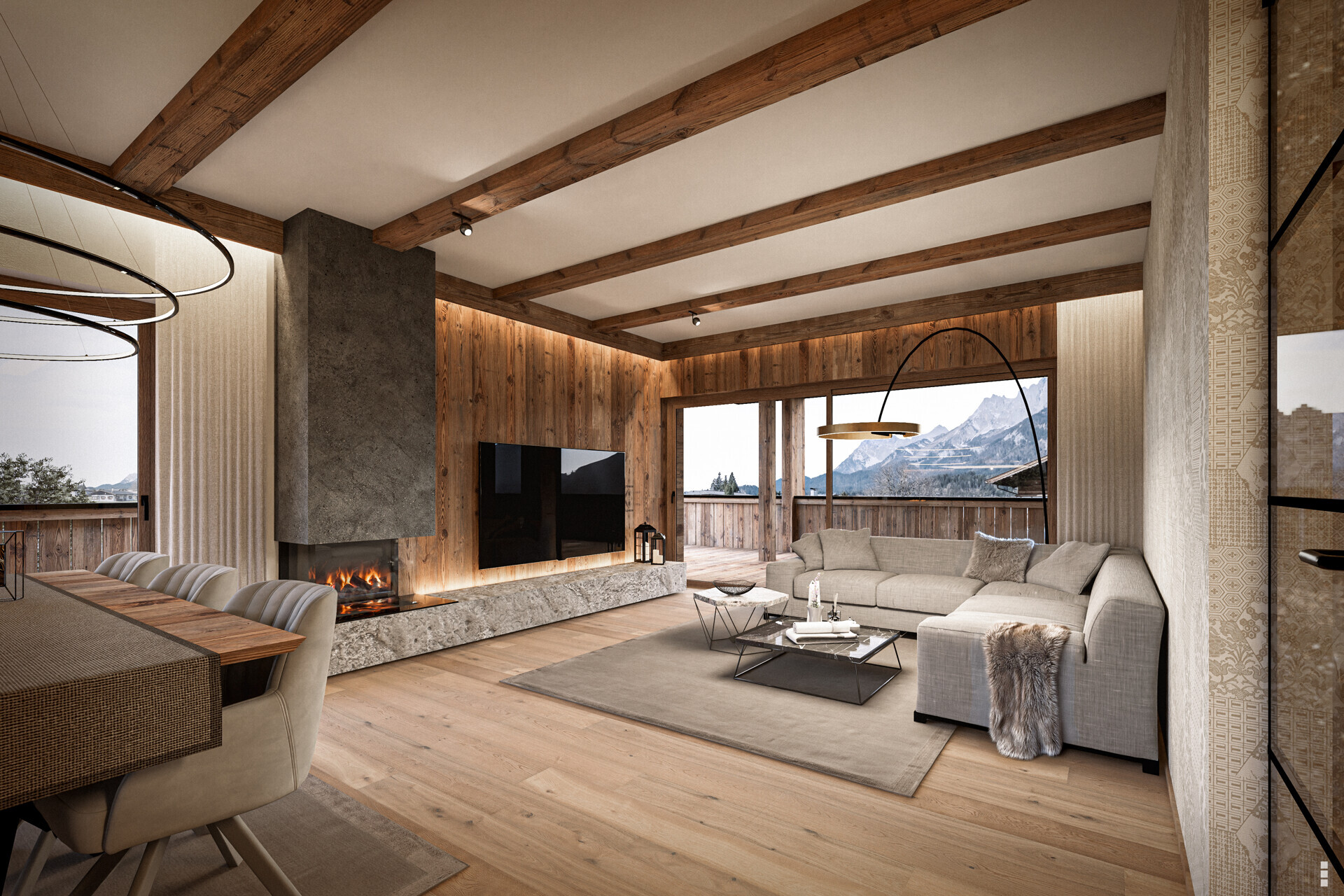 Wohnzimmer visualisierung