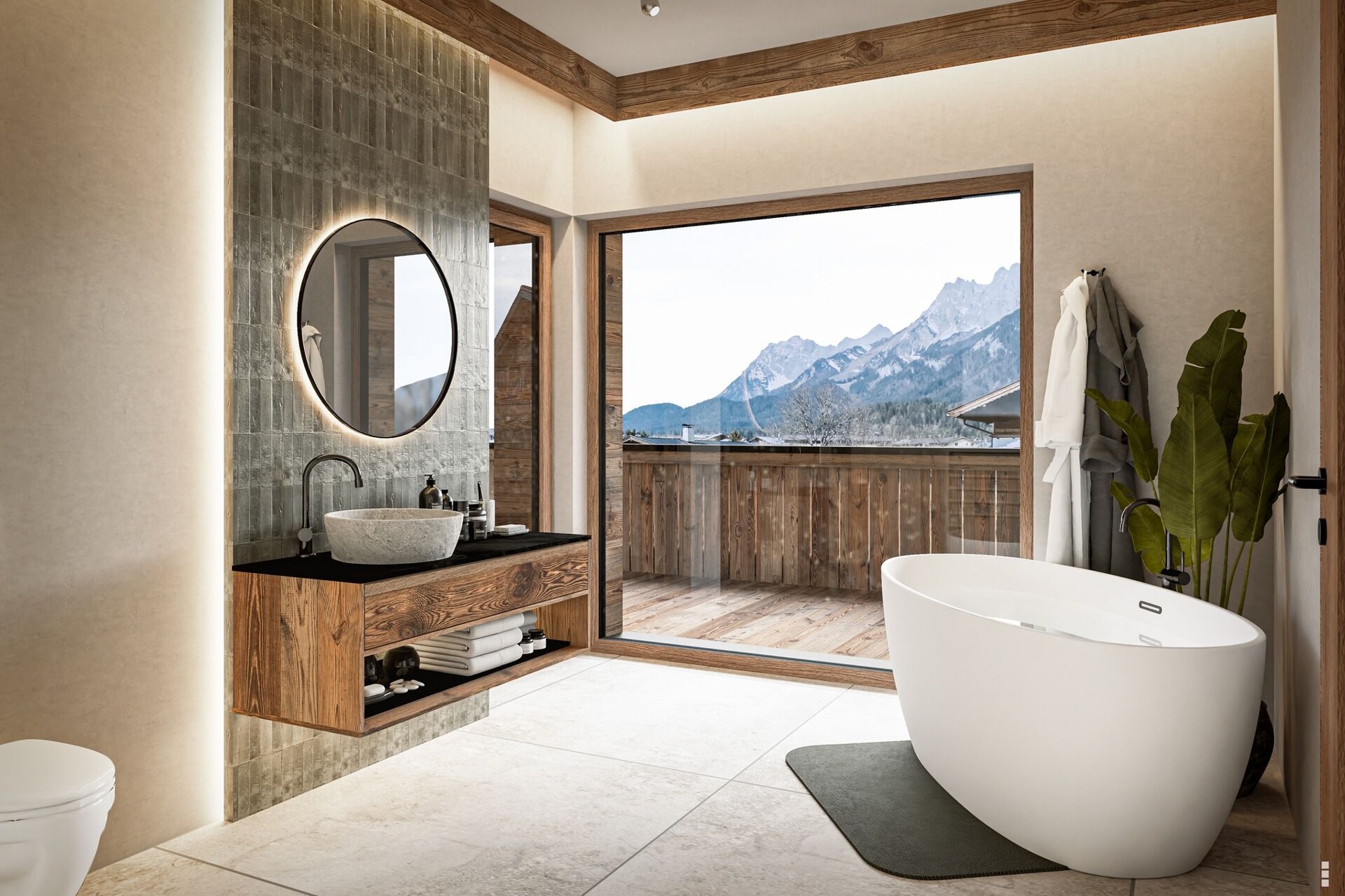 Visualisierung masterbadezimmer